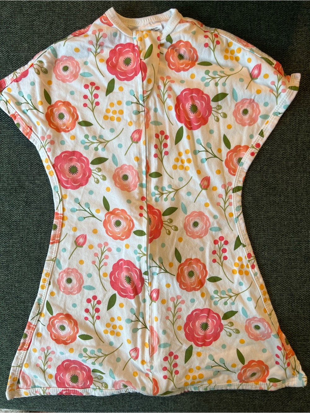 Zipadee Zip transition swaddle XS, 3-6 months, in Pink Poppy EUC